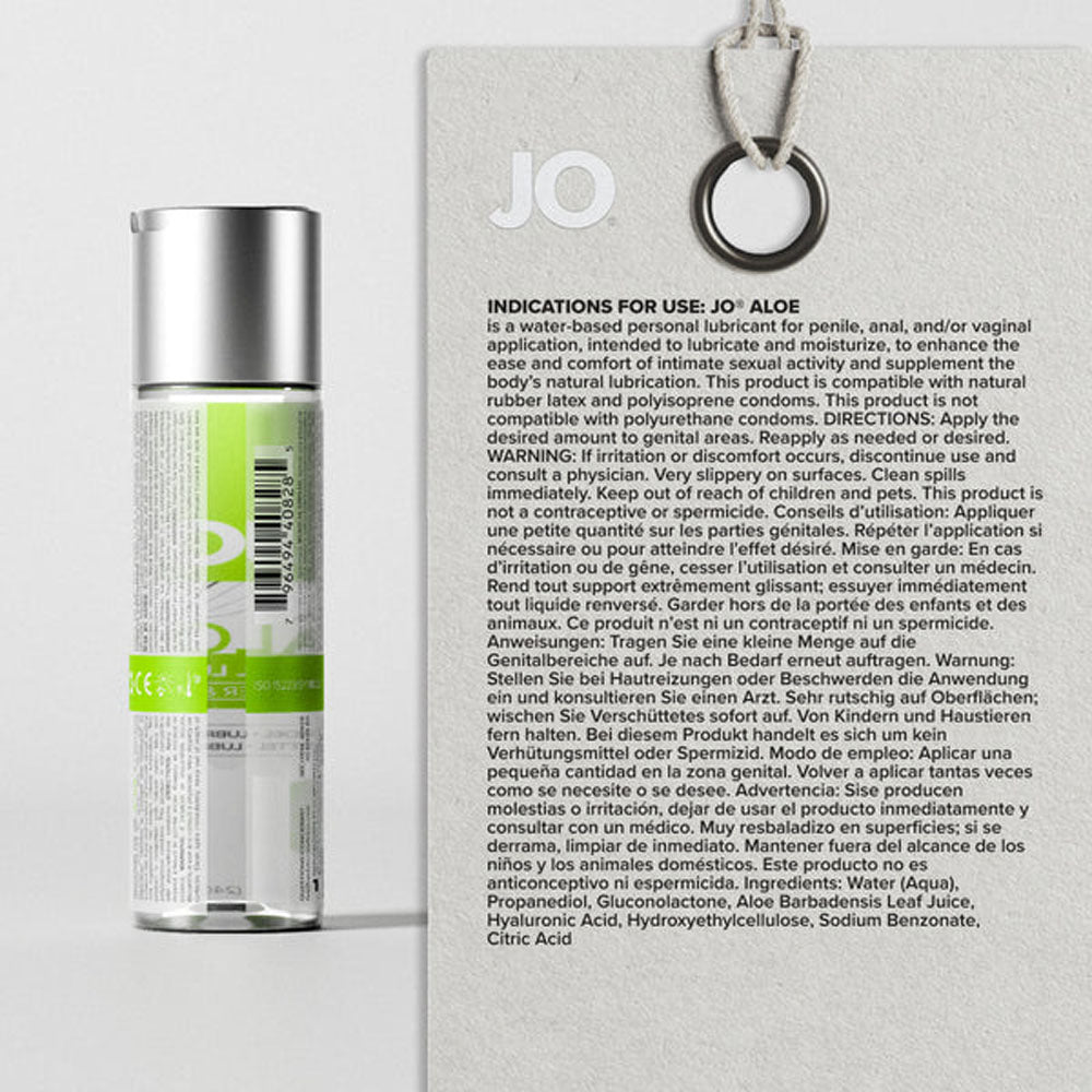 JO Aloe - 120ml - Water Based Lubricant with Aloe - 120 ml Bottle