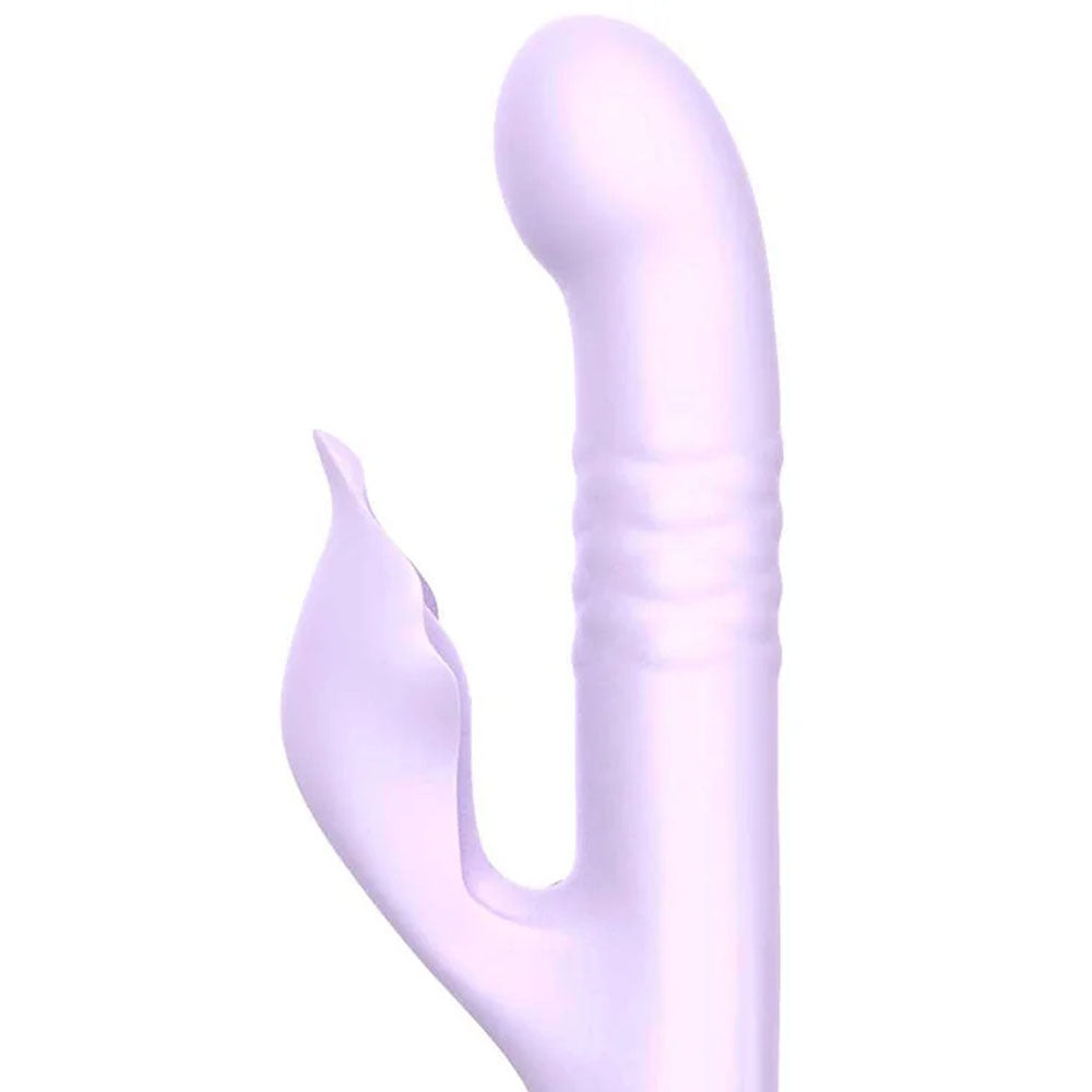 Adam & Eve EVES THROBBER - Lilac 25.4 cm USB Rechargeable Pulsating Rabbit Vibrator
