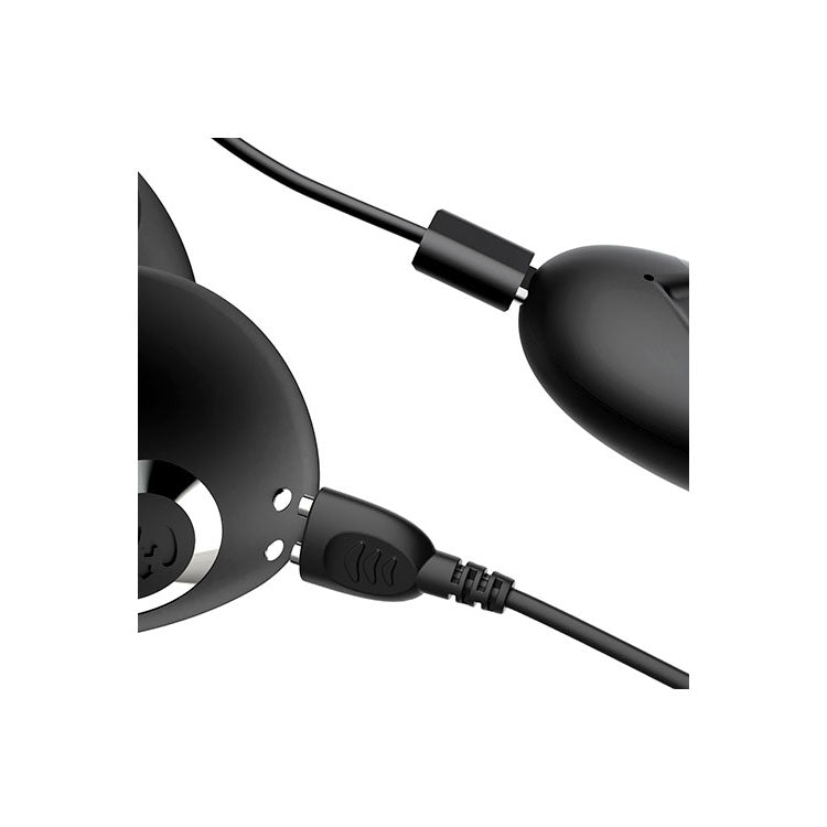 Adam & Eve THE GREAT EXPANDER - Black 14 cm USB Rechargeable Thrusting & Expanding Prostate Massager with Wireless Remote