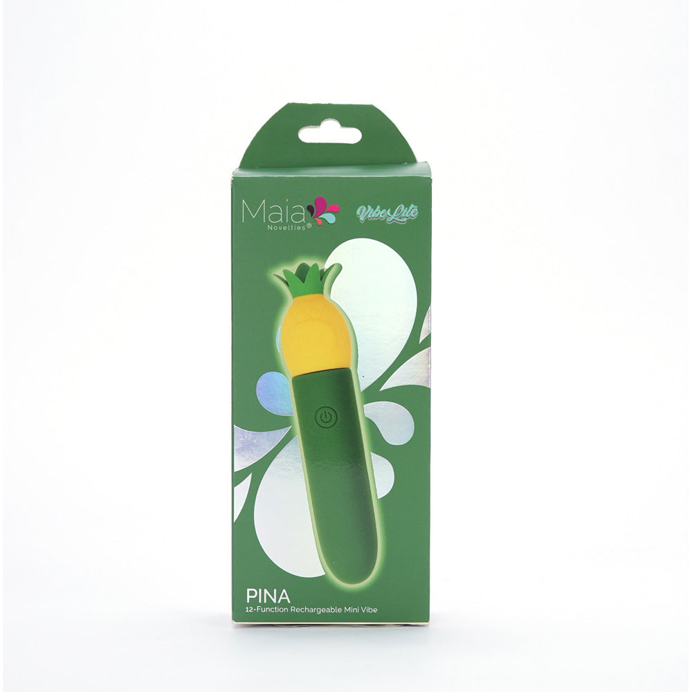 Maia PINA - Green/Yellow 11.1 cm USB Rechargeable Bullet