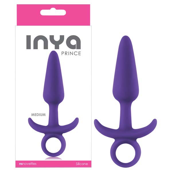 INYA Prince - Purple 13 cm (5.1'') Medium Butt Plug with Ring Pull