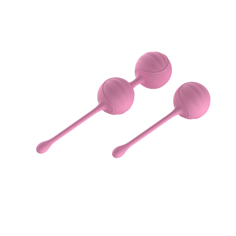 Passion Play Silicone Kegel Ball Set - Pink Kegel Balls - Set of 2 Items