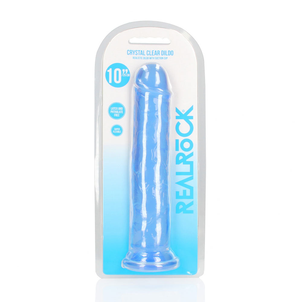 REALROCK 28 cm Straight Dildo - Blue - Blue 28 cm (10'') Dong