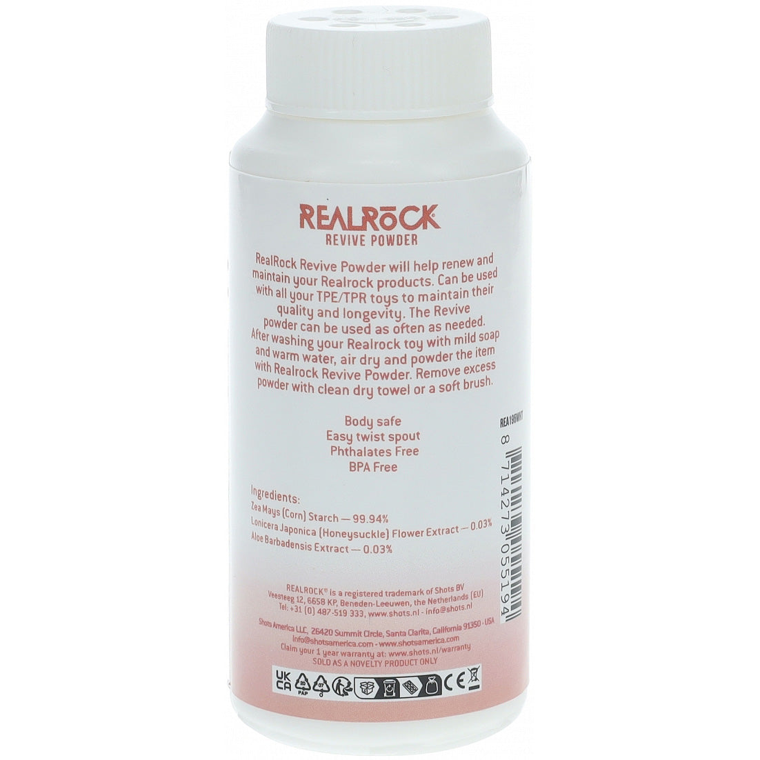 REALROCK Revive - Reviving Powder - Refreshing Powder - 60 grams