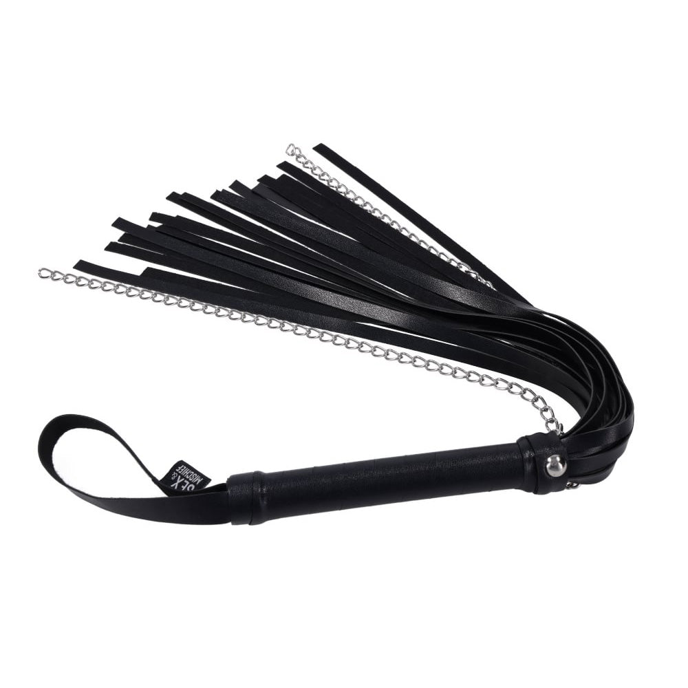 S&M Shadow Chain Flogger - Black Flogger Whip