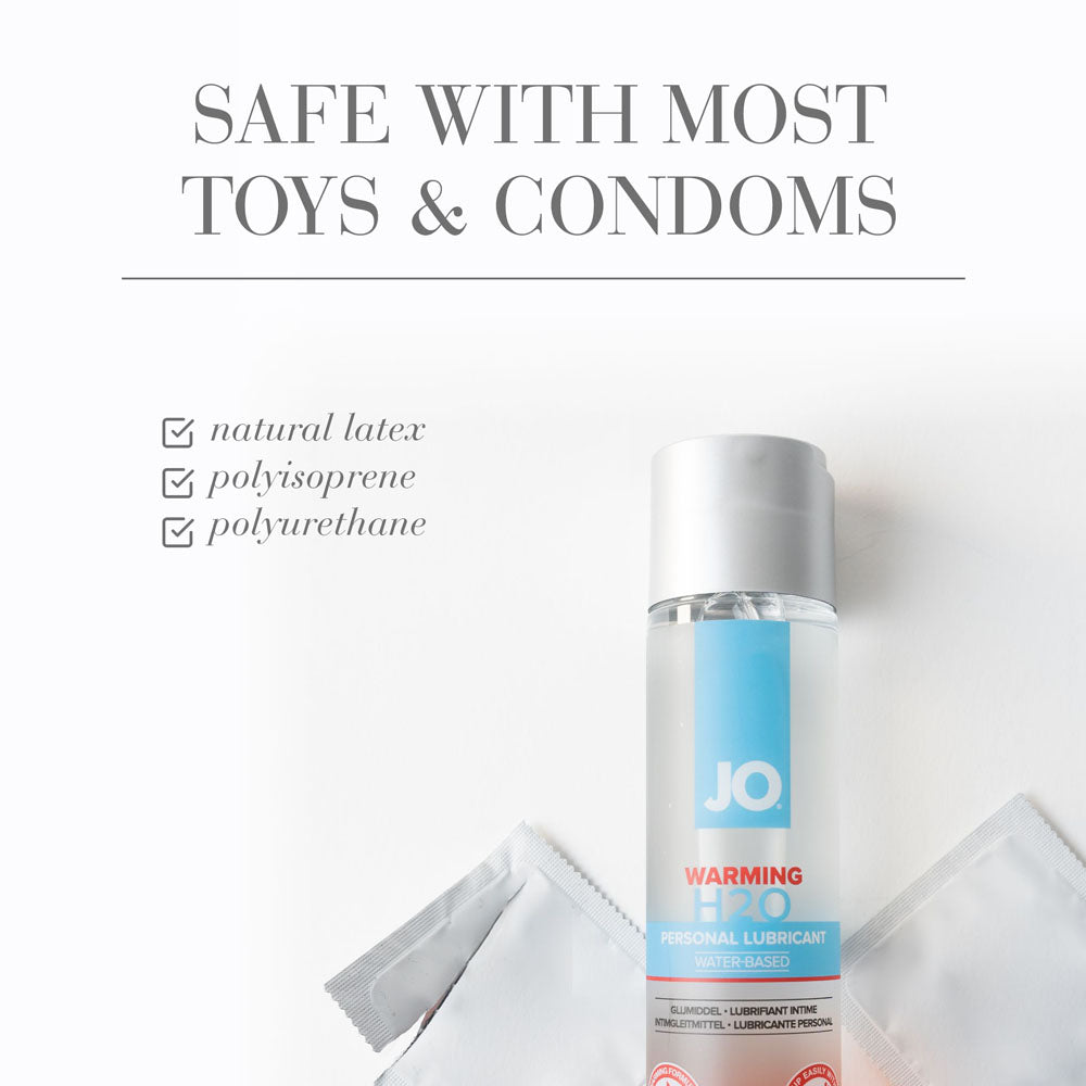 JO H2O Warming Lube - 120 mL - Water Based Warming Lubricant - 120 ml Bottle