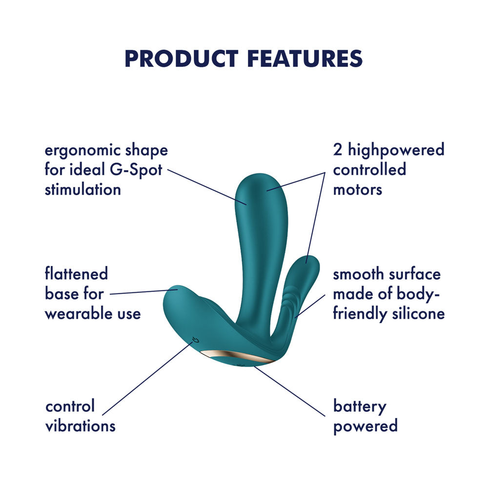 Satisfyer Top Secret + - Battery Series - Green Wearable Vibrator