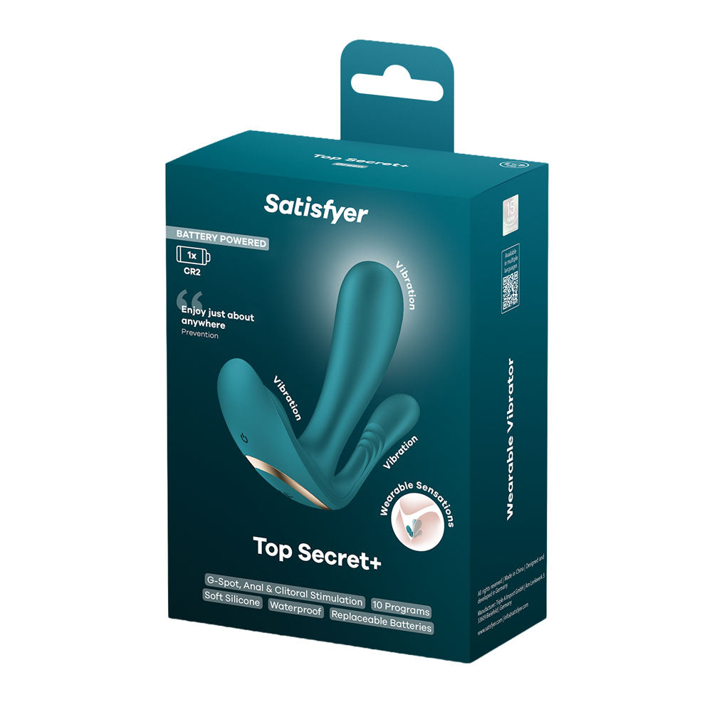 Satisfyer Top Secret + - Battery Series - Green Wearable Vibrator