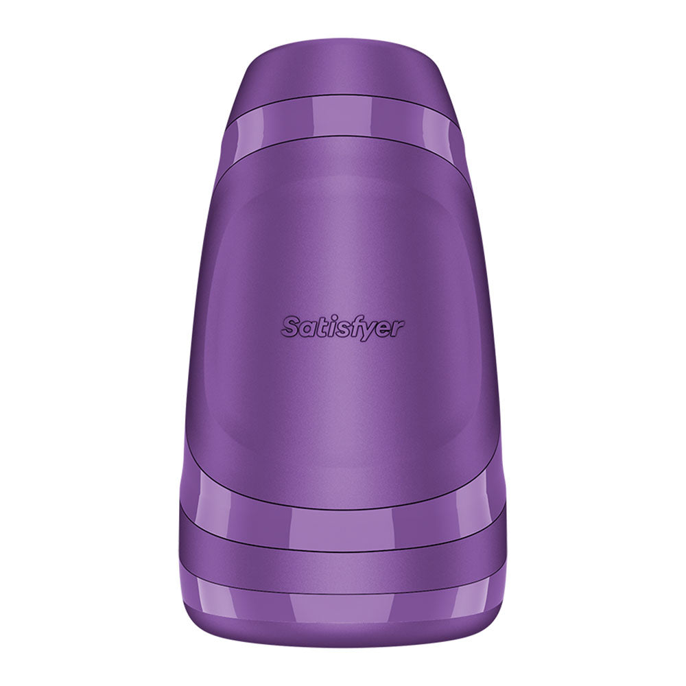 Satisfyer Men Heat Vibration - Battery Series - Purple Heating and Vibrating Masturbator