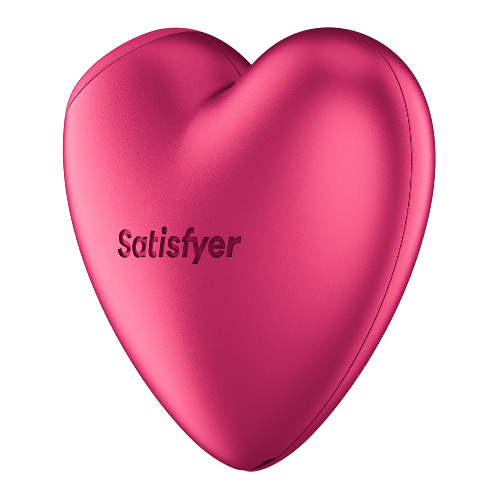 Satisfyer Cutie Heart - Battery Operated - Pink Air Pulsation Stimulator with Vibration