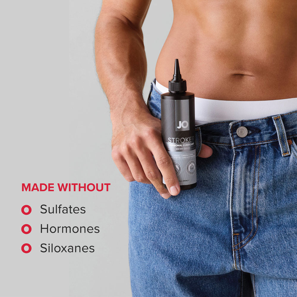 JO Stroker Lube - 240ml - Water Based Stroker Lubricant - 240 ml Bottle