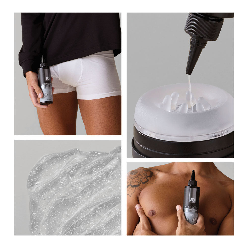 JO Stroker Lube - 240ml - Water Based Stroker Lubricant - 240 ml Bottle