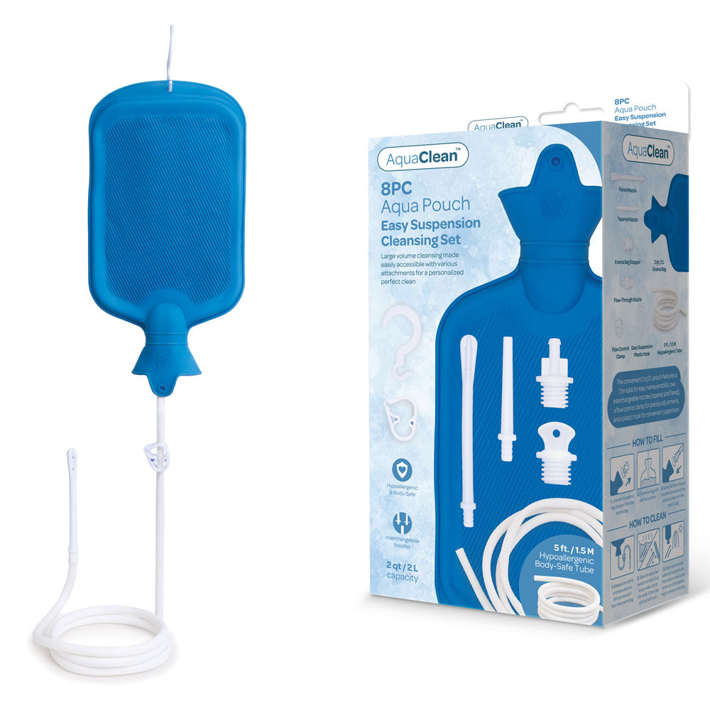 AquaClean 8PC Aqua Pouch - Easy Suspension Cleaning Set - 8 Piece Kit
