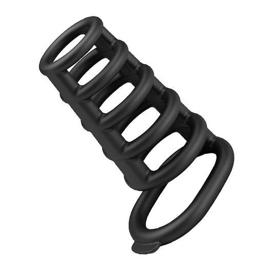 Party Up KIM Cock Cage - Black Cock Ring Cage