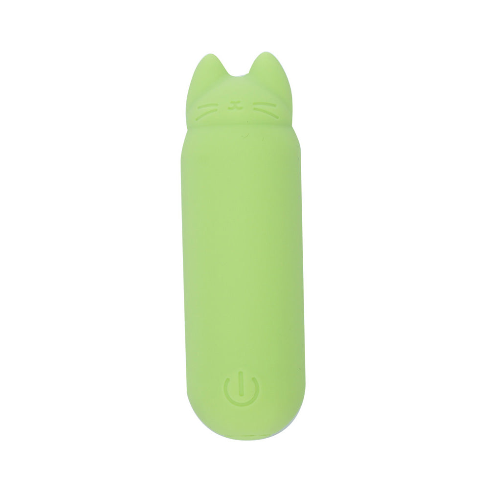 Maia ALLIE - Green 7.6 cm USB Rechargeable Vibrating Bullet