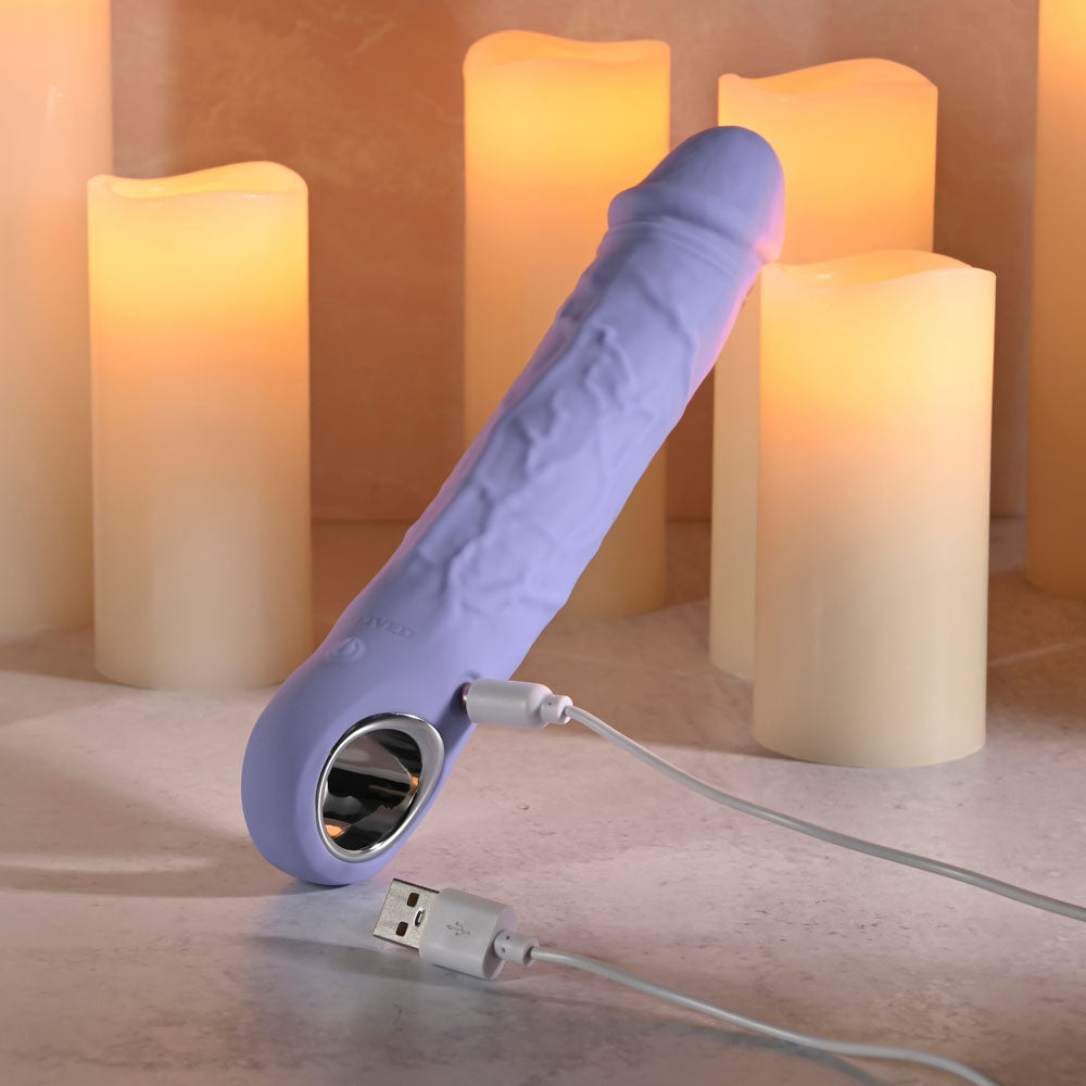 Evolved LARGE PURPLE FANTASY - Purple 21.8 cm USB Rechargeable Vibrator