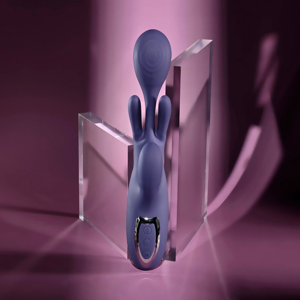 Evolved BOW DOWN - Purple USB Rechargeable Rabbit Vibrator