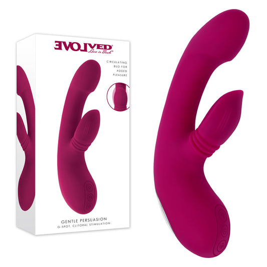 Evolved GENTLE PERSUASION - Pink 20 cm USB Rechargeable Rabbit Vibrator