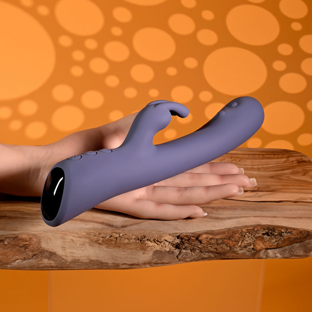 Evolved POPPIN GOOD TIME - Purple 20 cm USB Rechargeable Rabbit Vibrator