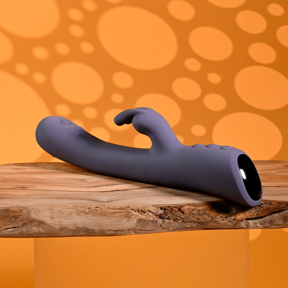 Evolved POPPIN GOOD TIME - Purple 20 cm USB Rechargeable Rabbit Vibrator