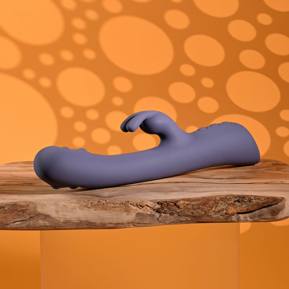 Evolved POPPIN GOOD TIME - Purple 20 cm USB Rechargeable Rabbit Vibrator