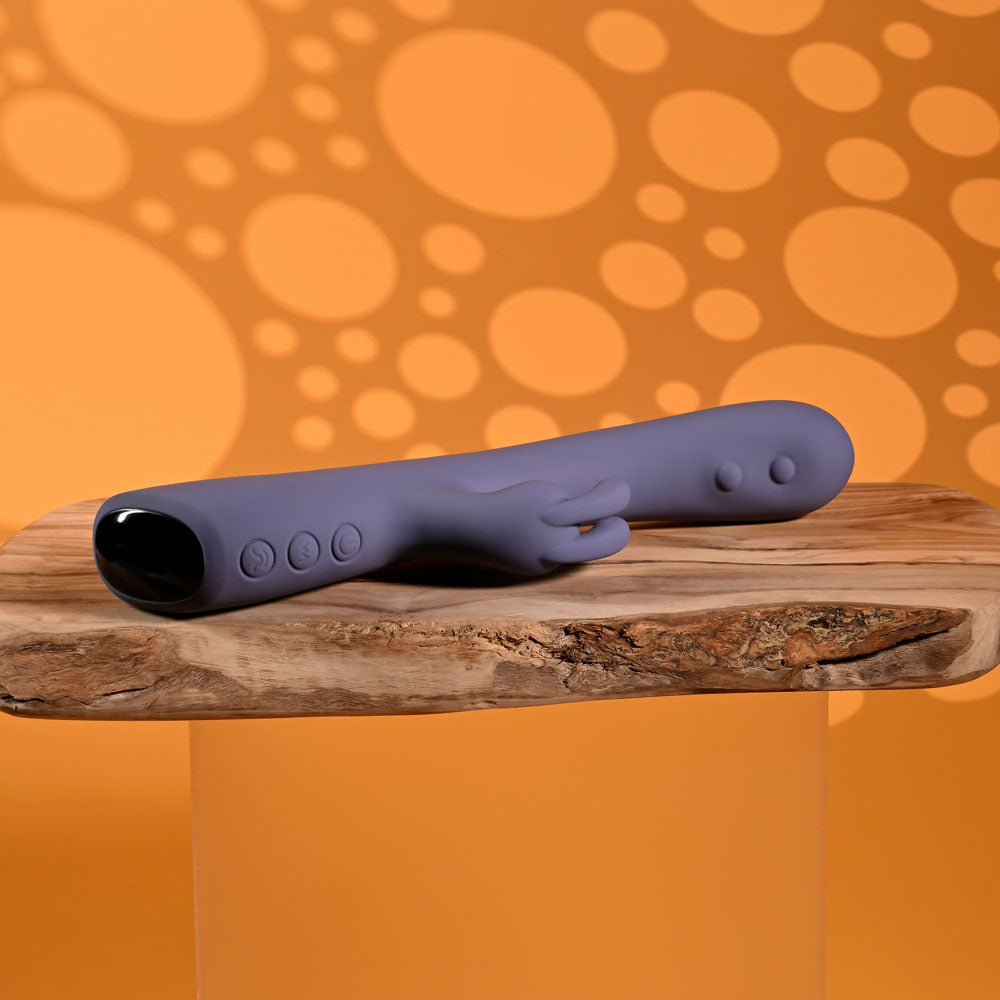 Evolved POPPIN GOOD TIME - Purple 20 cm USB Rechargeable Rabbit Vibrator