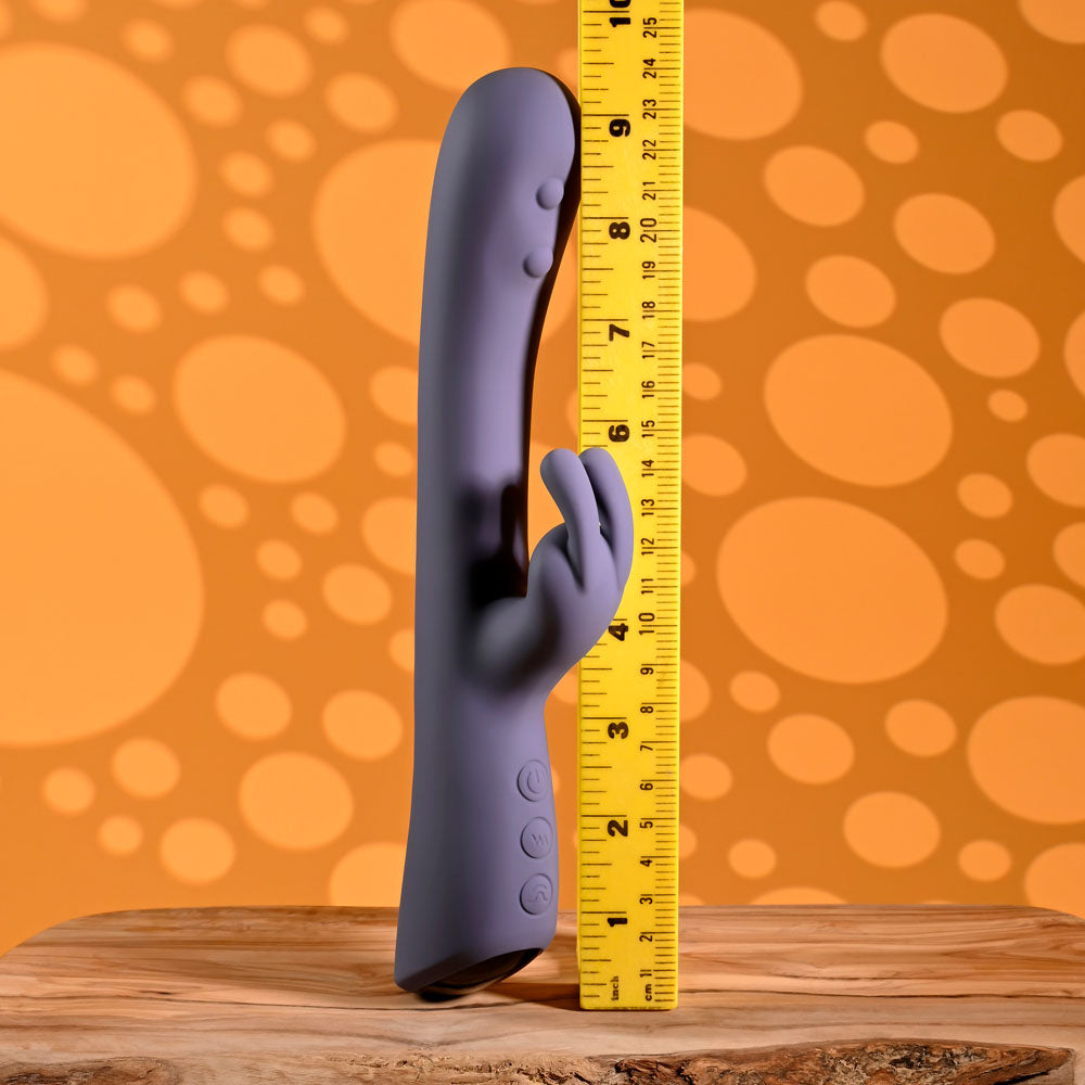 Evolved POPPIN GOOD TIME - Purple 20 cm USB Rechargeable Rabbit Vibrator