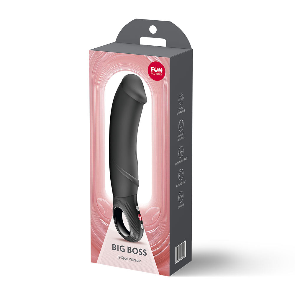 Fun Factory BIG BOSS Black - Black 22.9 cm USB-C Rechargeable Vibrator