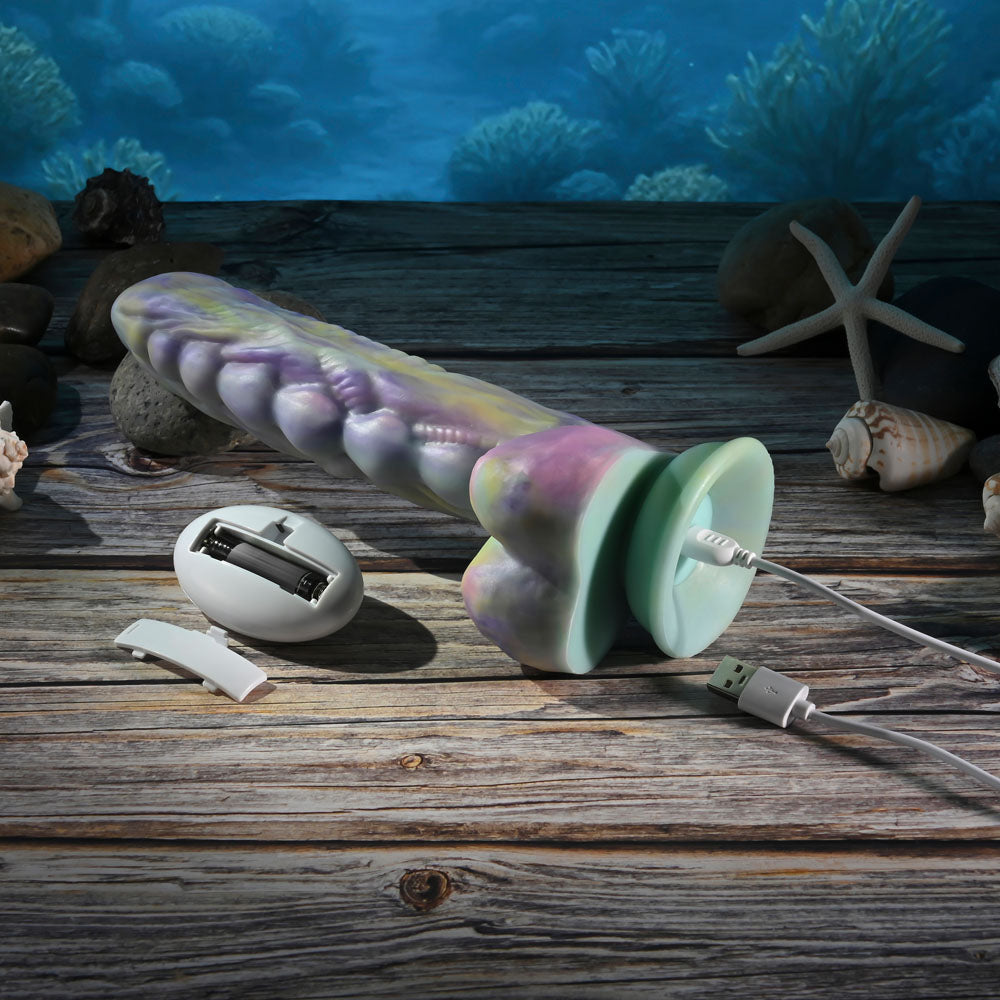 Gender X MONSTER'S BALL - USB Rechargeable Vibrating and Thrusting Fantasy Dildo with Wireless Remote