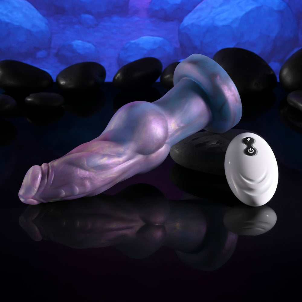 Gender X IMAGINARY FRIEND - Purple/Pink USB Rechargeable Vibrating Fantasy Dildo with Wireless Remote