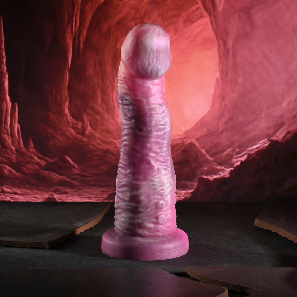 Gender X WHIMSICAL - Pink USB Rechargeable Vibrating Fantasy Dildo with Wireless Remote