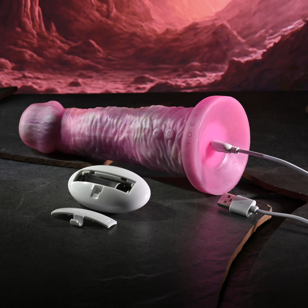 Gender X WHIMSICAL - Pink USB Rechargeable Vibrating Fantasy Dildo with Wireless Remote