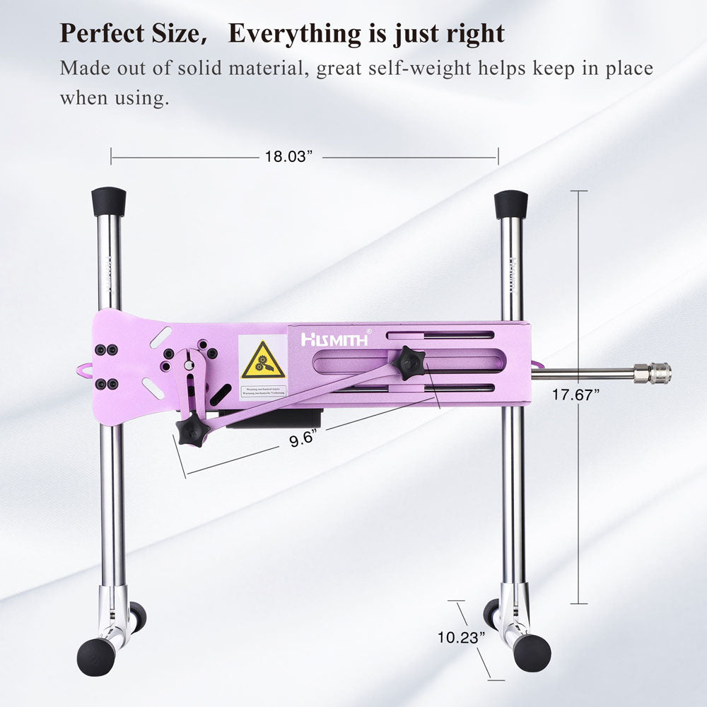 Hismith Premium 3.0 Sex Machine - Pink - Pink Mains Powered Sex Machine with App Control and Remote