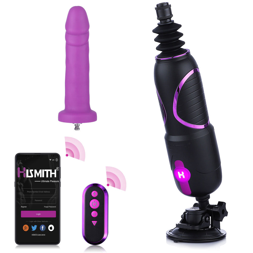 Hismith Pro Traveler 2.0 - Mains Powered Portable Sex Machine with App Control and Remote