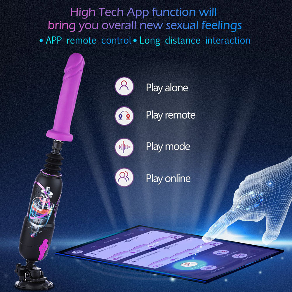 Hismith Pro Traveler 2.0 - Mains Powered Portable Sex Machine with App Control and Remote
