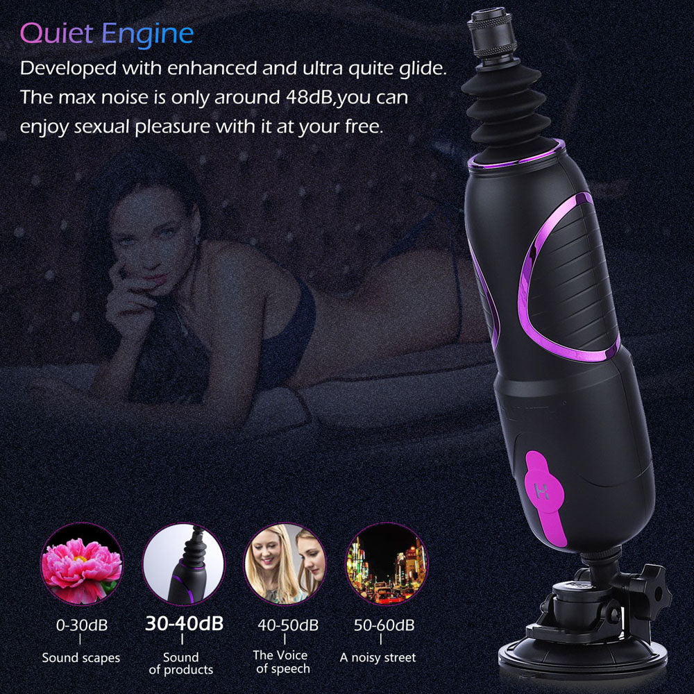 Hismith Pro Traveler 2.0 - Mains Powered Portable Sex Machine with App Control and Remote