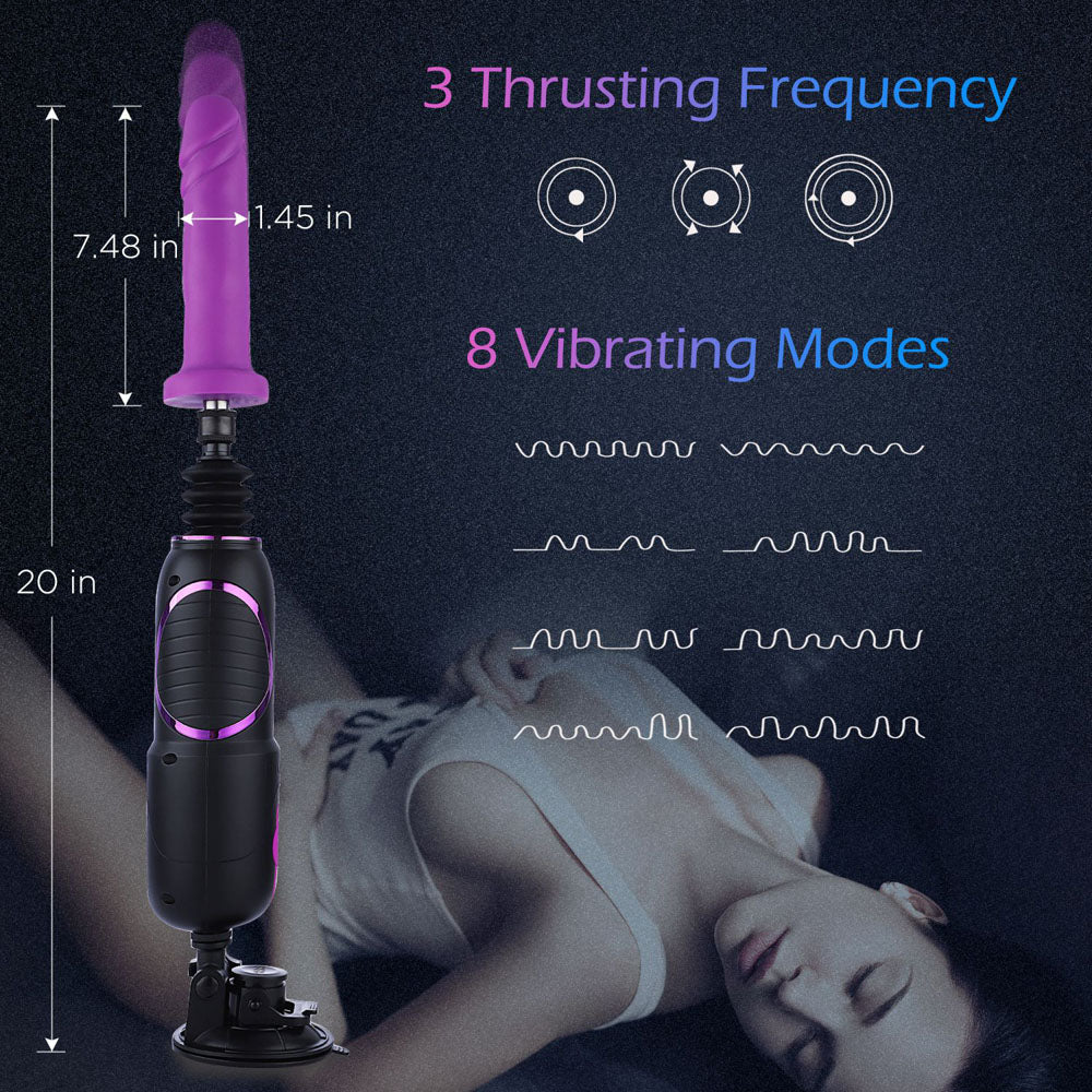 Hismith Pro Traveler 2.0 - Mains Powered Portable Sex Machine with App Control and Remote