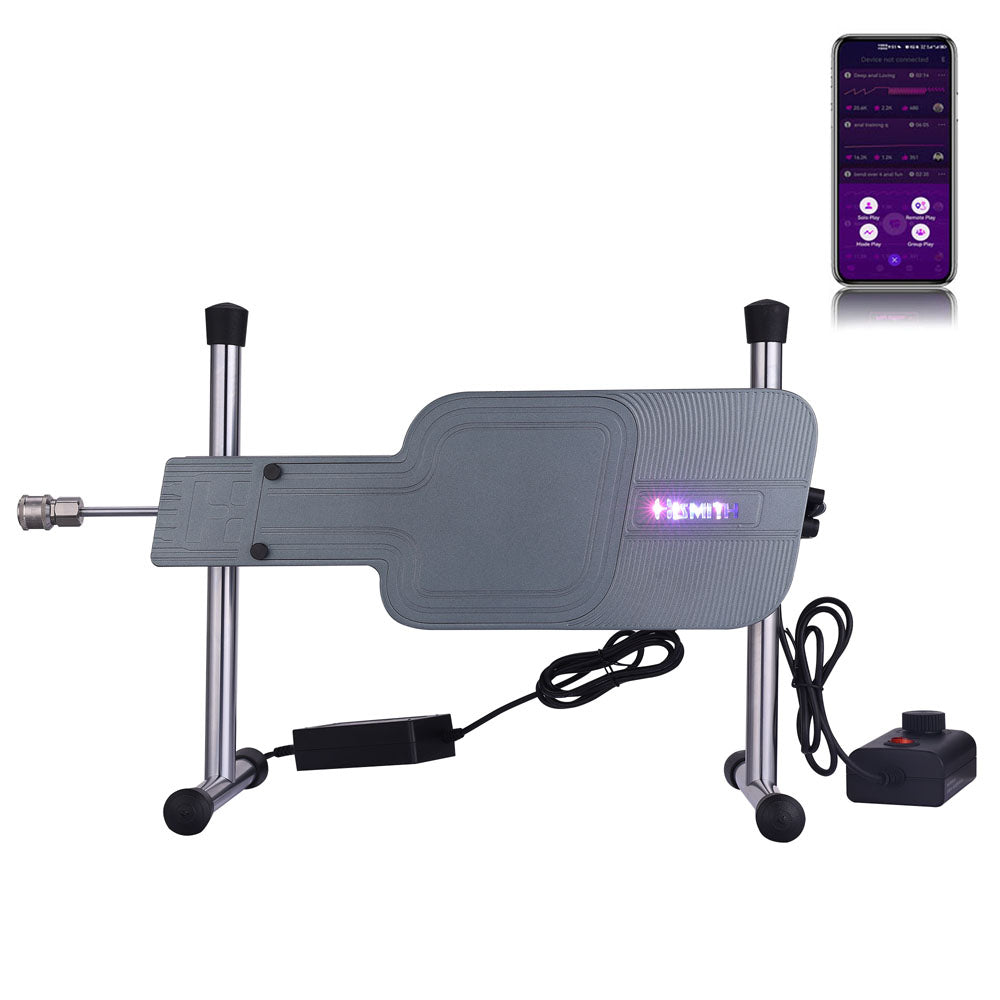 Hismith Premium Special Edition Sex Machine - Black Mains Powered Sex Machine with App Control and Remote