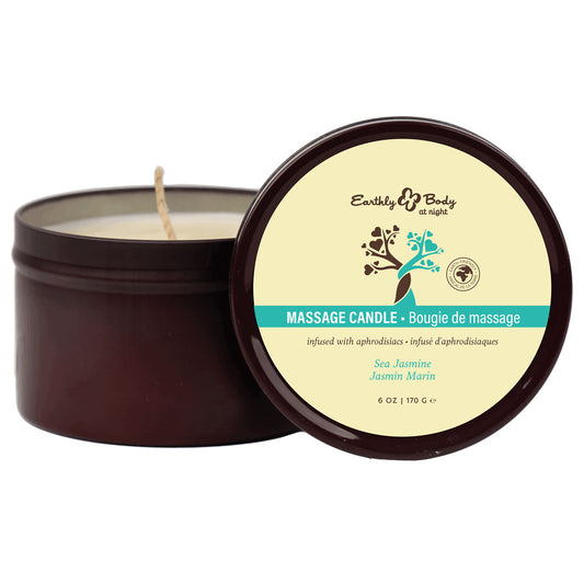 EB Aphrodisiac Massage Candle - Sea Jasmine - Sea Jasmine Scented Massage Candle - 170 g