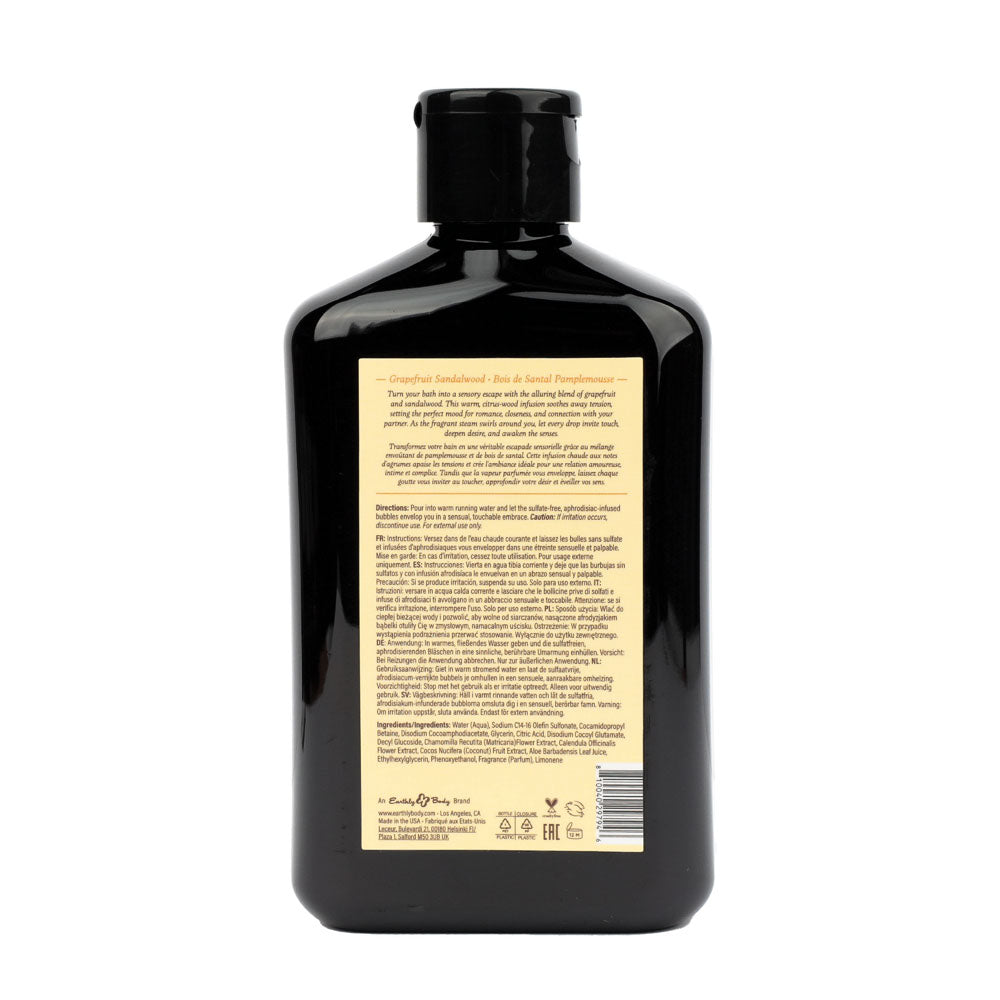 EB Hemp Seed Bubble Bath GRAPEFRUIT SANDALWOOD - 250 ml - Grapefruit Sandalwood Scented Bubble Bath  - 250 ml Bottle