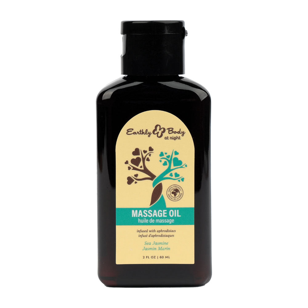 EB Hemp Seed Massage Oil SEA JASMINE - 60 ml - Sea Jasmine Scented Massage Oil - 60 ml Bottle