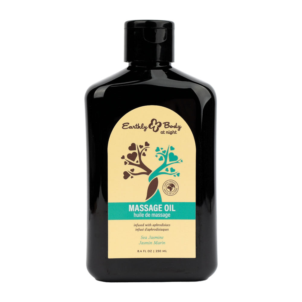 EB Hemp Seed Massage Oil SEA JASMINE - 250 ml - Sea Jasmine Scented Massage Oil - 250 ml Bottle