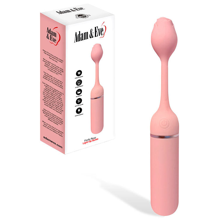Adam & Eve FIREFLY ROSE - Pink USB Rechargeable Bullet