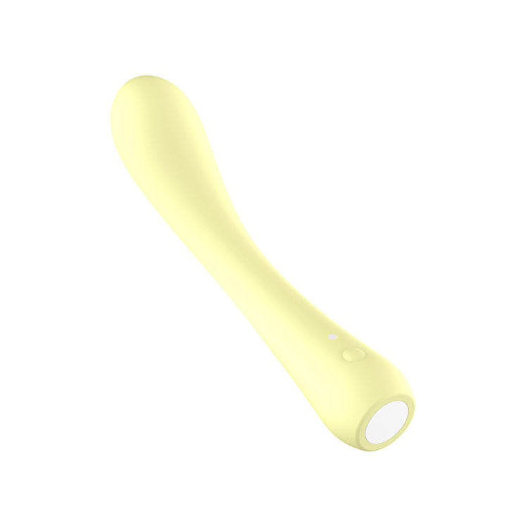 Adam & Eve GROOVY GLOW-UPS Bendie - Yellow 18.4 cm USB Rechargeable G-Spot Vibrator