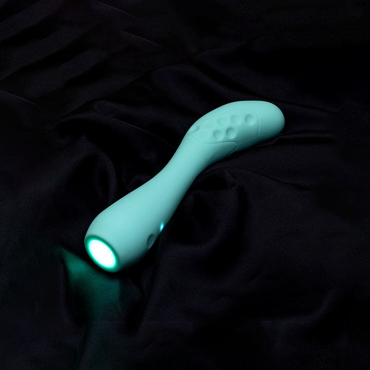 Adam & Eve GROOVY GLOW-UPS Flexie - Blue 19 cm USB Rechargeable G-Spot Vibrator