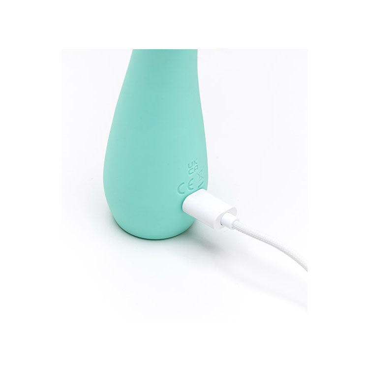 Adam & Eve GROOVY GLOW-UPS Flexie - Blue 19 cm USB Rechargeable G-Spot Vibrator