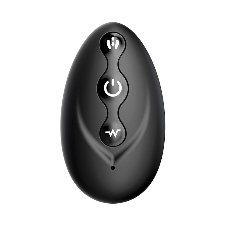 Adam & Eve THE GREAT EXPANDER - Black 14 cm USB Rechargeable Thrusting & Expanding Prostate Massager with Wireless Remote