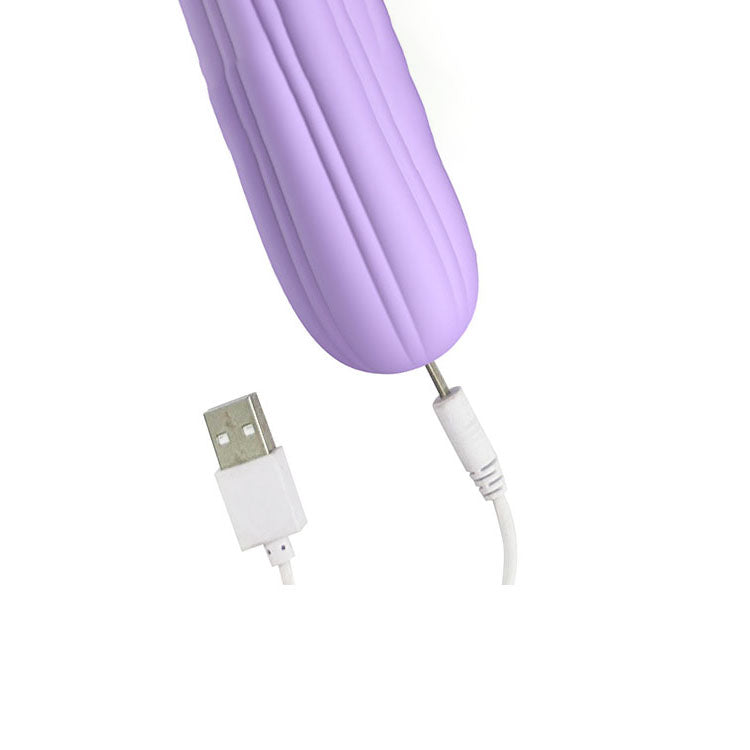 Adam & Eve HER MAJESTY - Purple 29 cm USB Rechargeable Vibrating Massager Wand