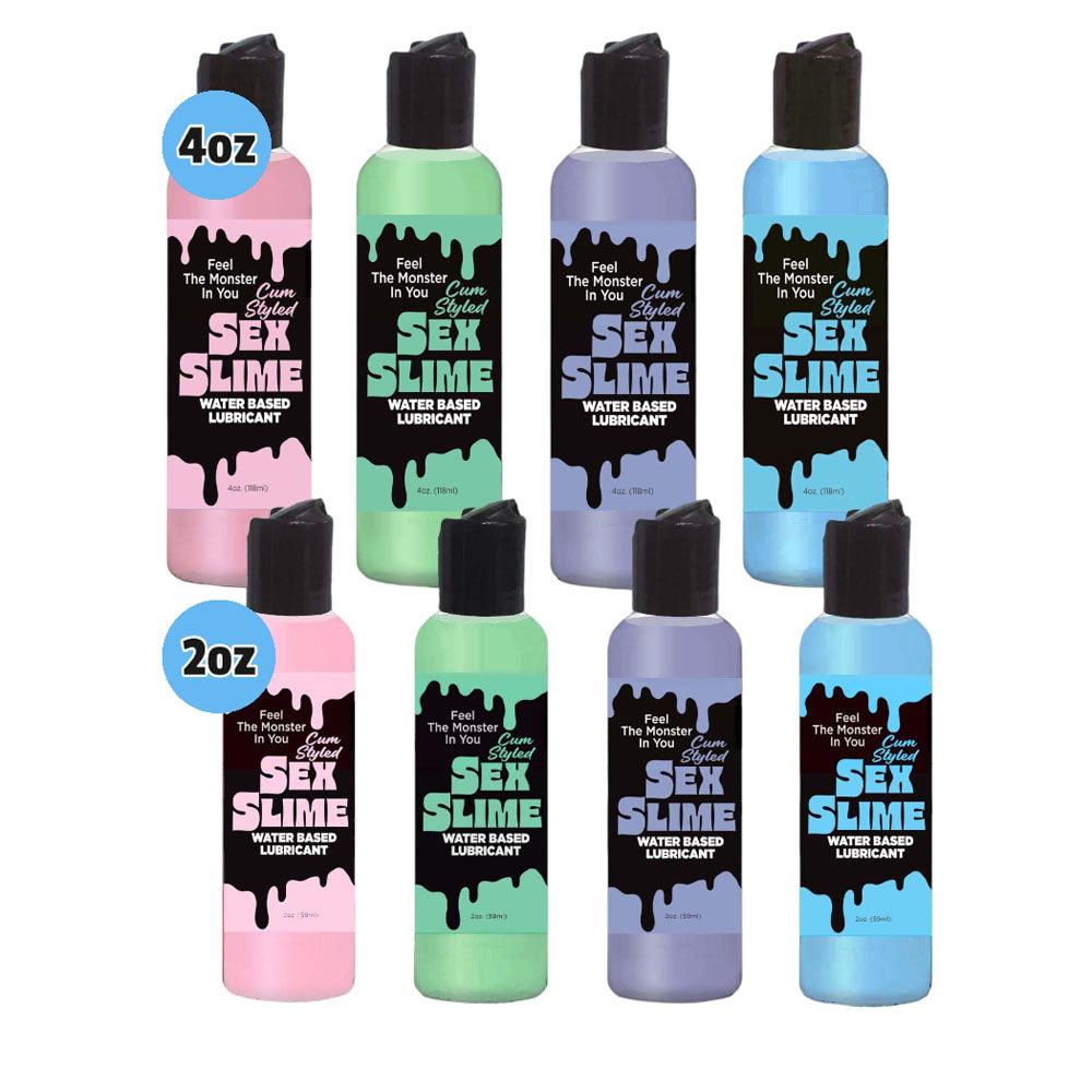Sex Slime Cum Style Creature Lube - Green 120 ml - Green Cum Style Water Based Lubricant - 120 ml Bottle