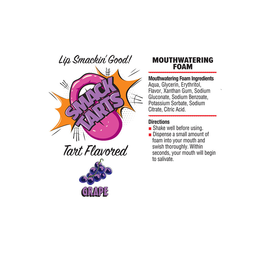 Smack Tarts Mouthwatering Foam - Grape - Sour Grape Flavoured - 80 ml Bottle